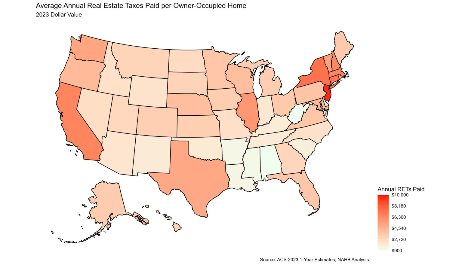 Property Taxes By State 2023